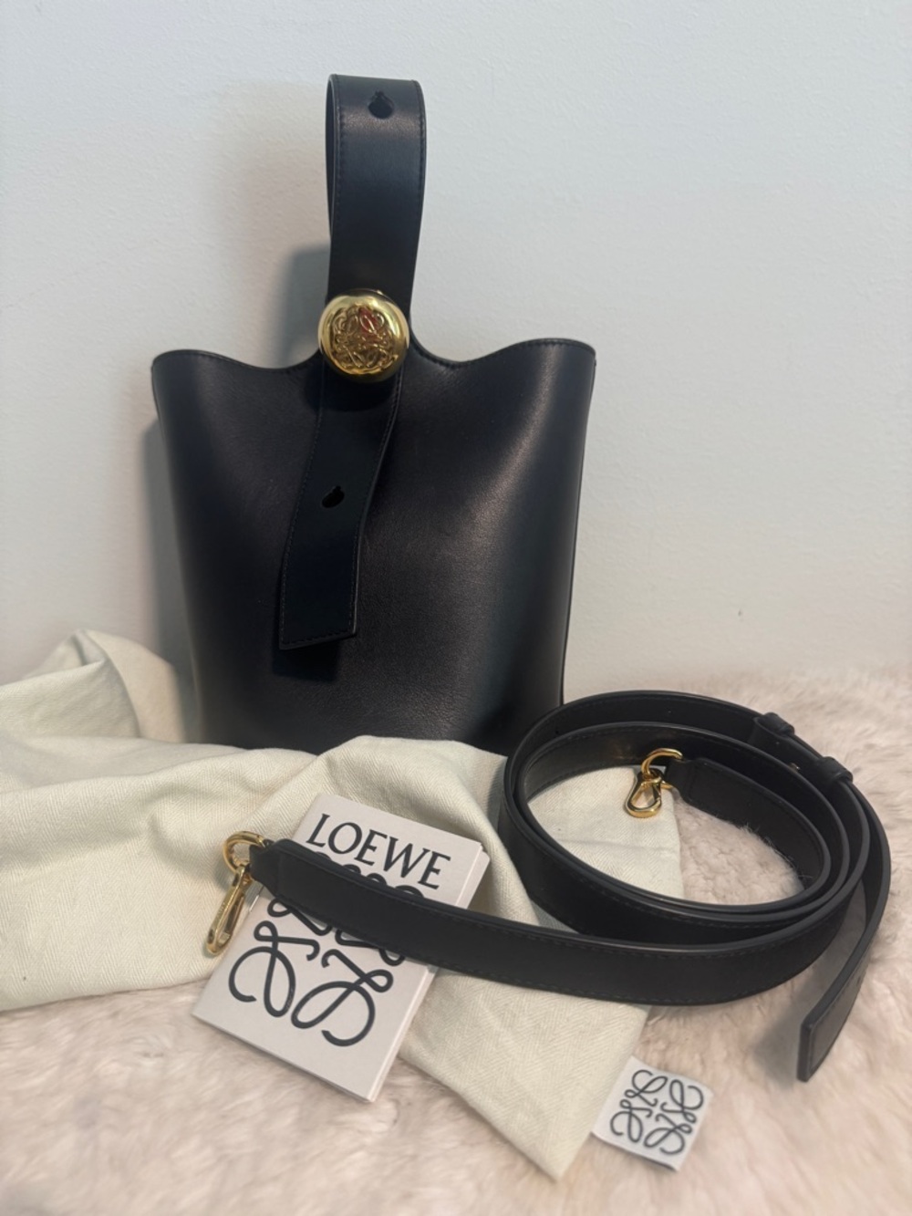 Loewe Pebble Bucket/Crossbody Bag